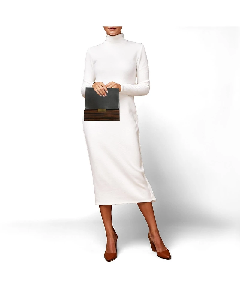 Pre-Owned Stella McCartney Women's Faux Leather and Wood-Effect Box Clutch