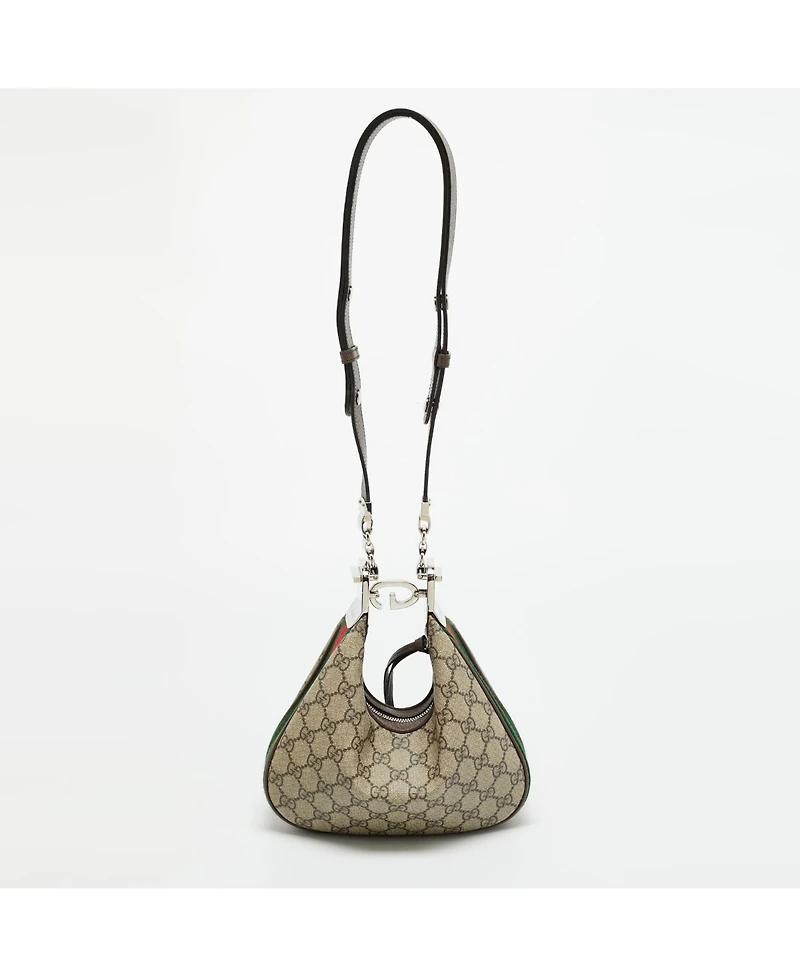Pre-Owned Gucci Women's Attache Gg Supreme Shoulder Bag