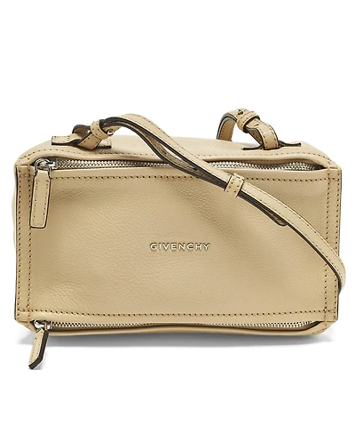 Pre-Owned Givenchy Women's Pandora Mini Pebbled Leather Shoulder Bag