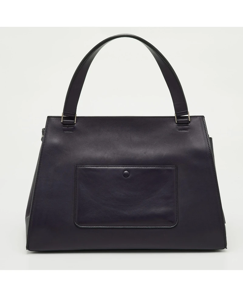 Pre-Owned Celine Women's Edge Large Two-Tone Leather Top Handle Bag