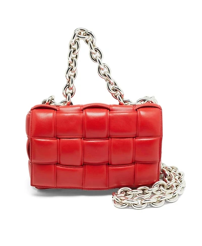 Pre-Owned Bottega Veneta Women's Padded Cassette Leather Chain Shoulder Bag