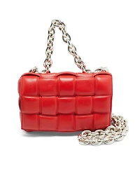 Pre-Owned Bottega Veneta Women's Padded Cassette Leather Chain Shoulder Bag