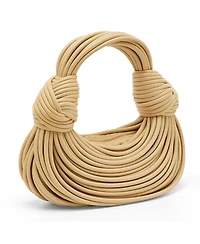 Pre-Owned Bottega Veneta Women's Double Knot Mini Leather Hobo Bag