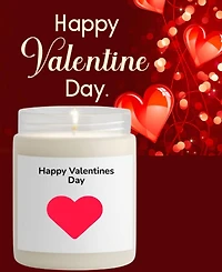 Lovery Valentines Day Vanilla Scented Soy Wax Candle, 10oz