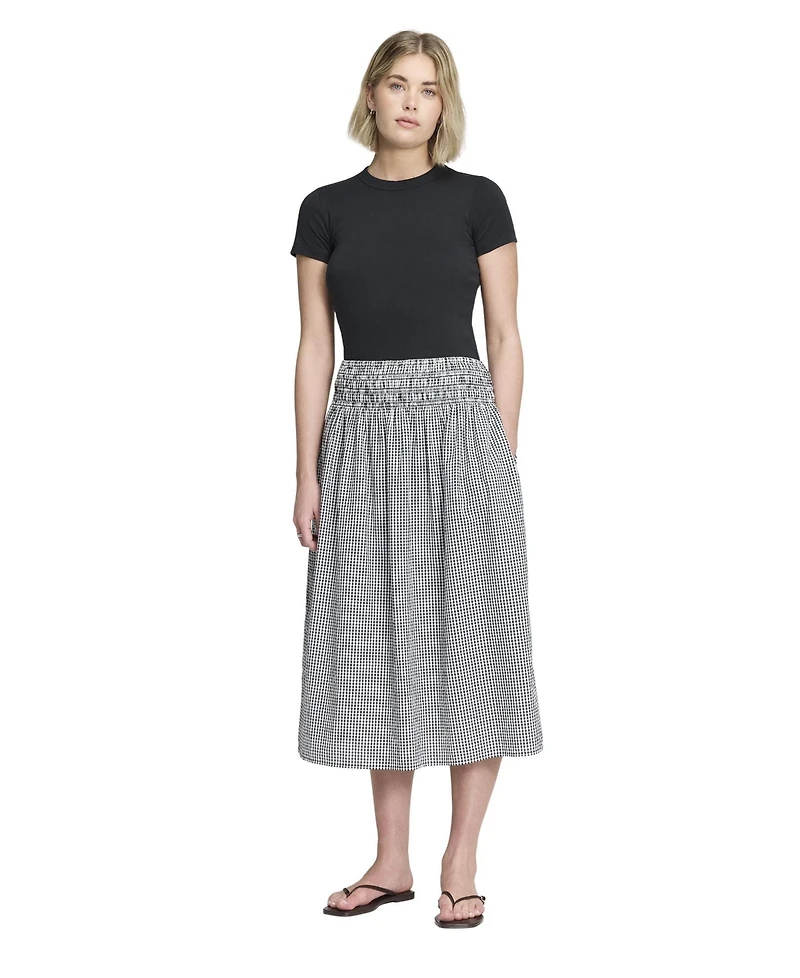 Finery London Women's Valerie High-Waisted A-Line Midi Skirt