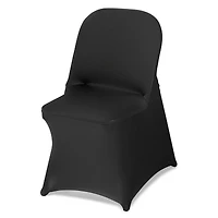 Sugift Set of 30 Flat Front Stretch Chair Covers for Banquet Dining and Reception Chairs