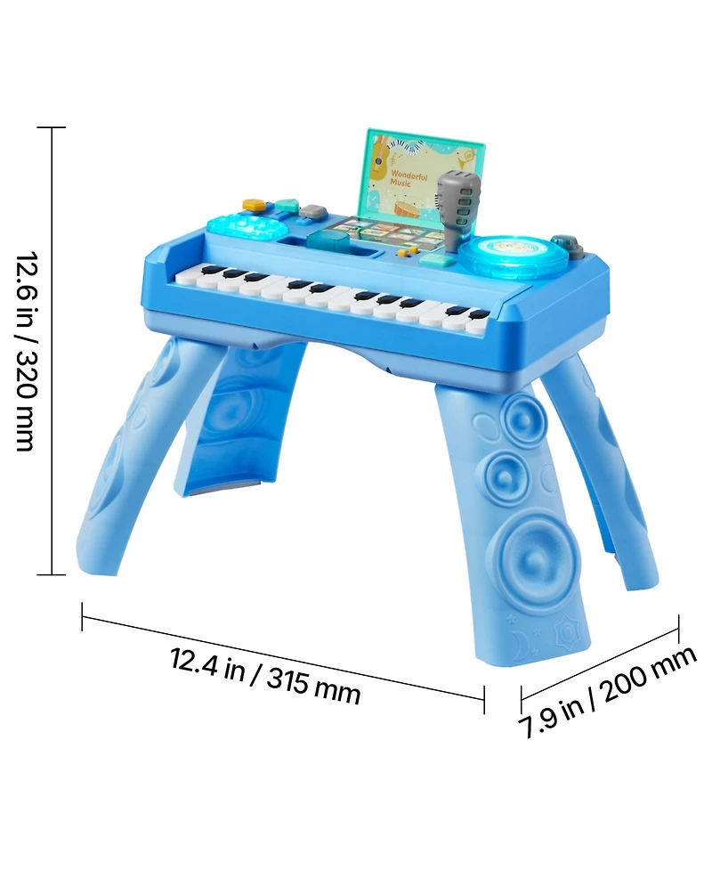 Sugift Baby Dj Turntable 133 Sound Sources Record and Playback Musical Activity Table, Ages 6 Months+