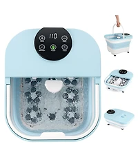 Ecooso Collapsible Foot Spa Massager Foot Bath Tub with Heat Shower and Timer