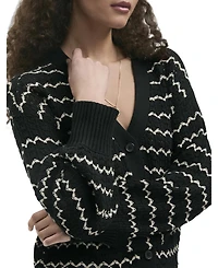 Finery London Women's Alena Striped Crochet Cardigan