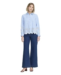 Finery London Women's Sydnee Stripe Long-Sleeve Shirt