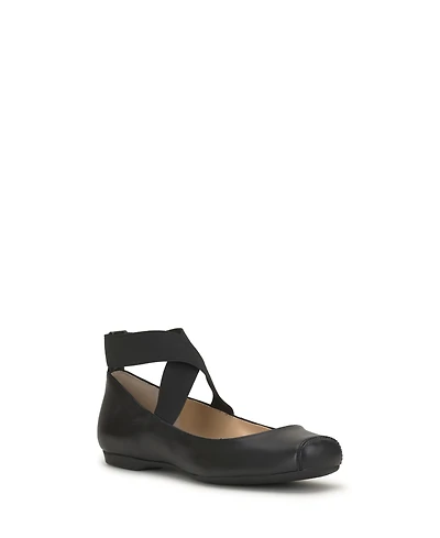 Jessica Simpson Women's Mandalaye Elastic Criss-Cross Ankle Strap Ballet Flats