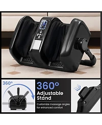 Ecooso Foot and Calf Massager with Heat Shiatsu Deep Kneading Rolling Smart Electric Leg Massager