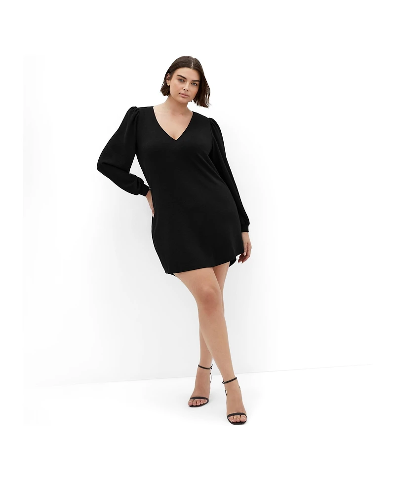 City Chic Women's Quiero Long Sleeve Midi Dress