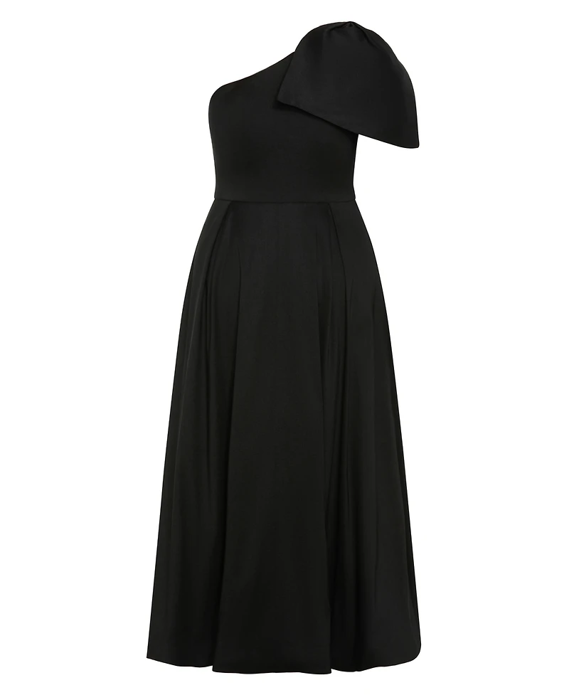 City Chic Plus Captivate One-Shoulder Fit & Flare Hi-Lo Dress