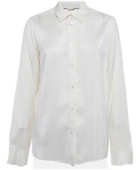 Stella McCartney Women's Striped Long-Sleeve Silk Shirt