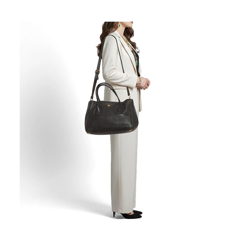 Pre-Owned Prada Women's Vitello Daino Leather Open Tote Bag