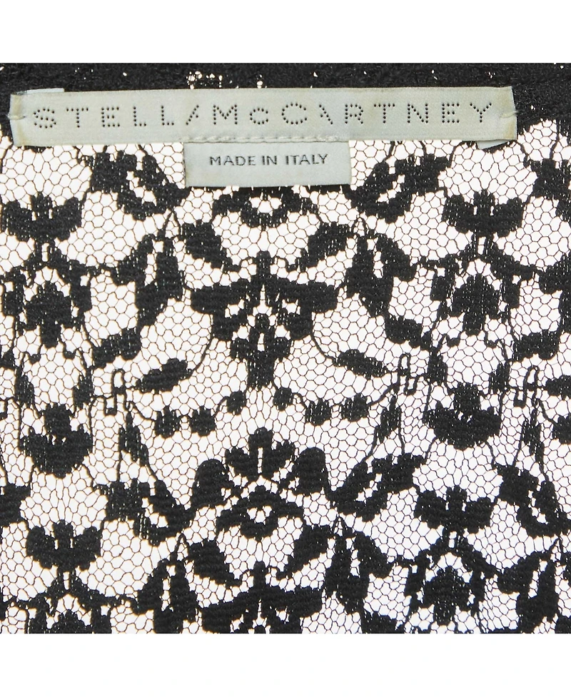 Stella McCartney Women's Sheer Lace Short-Sleeve Top