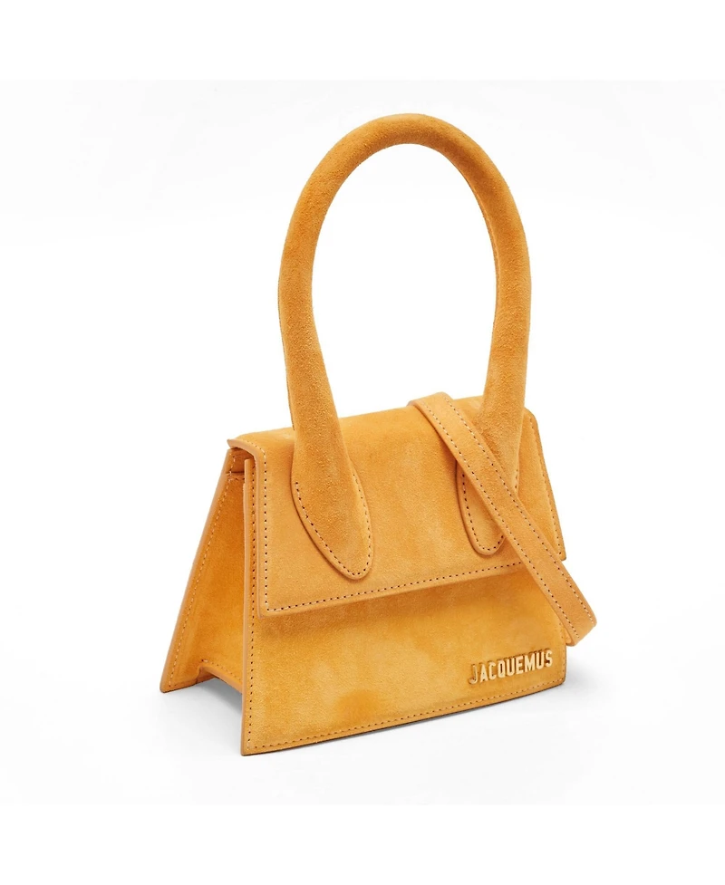 Pre-Owned Jacquemus Women's Le Chiquito Moyen Suede Top Handle Bag