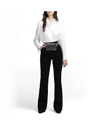 Pre-Owned Stella Mccartney Women's Logo Convertible Faux Leather Belt Bag
