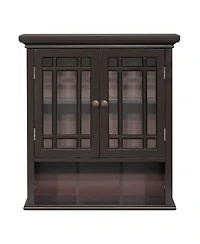Teamson Home Neal Removable Wall Cabinet with 2 Doors and 1 Shelf