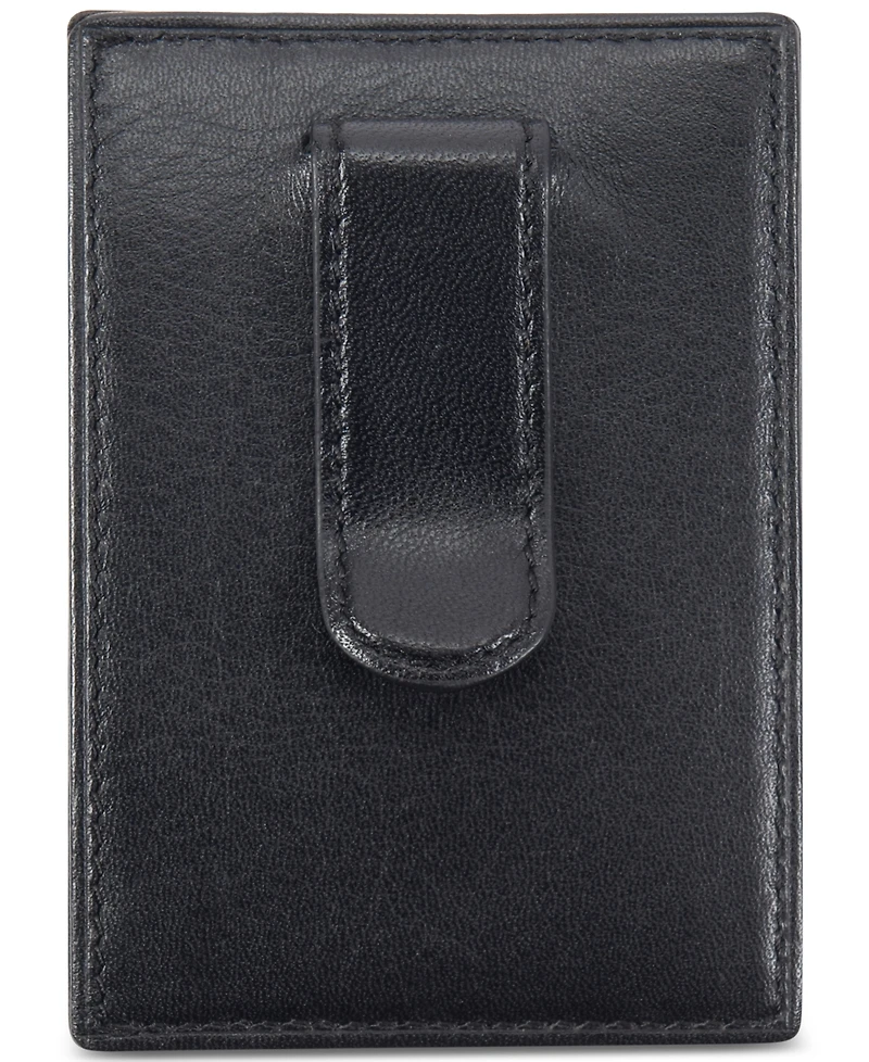Tumi Men's Leather Money Clip Card Case
