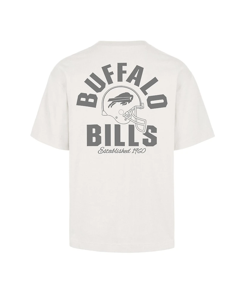 '47 Brand Men's Buffalo Bills Heater Crewneck Heavyweight Cotton T-Shirt