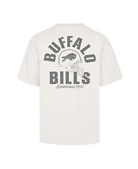 '47 Brand Men's Buffalo Bills Heater Crewneck Heavyweight Cotton T-Shirt