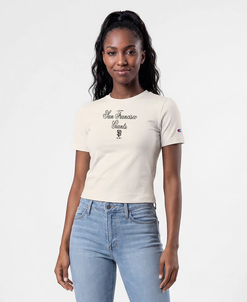 Champion Women's San Francisco Giants Cropped Short-Sleeve T-Shirt