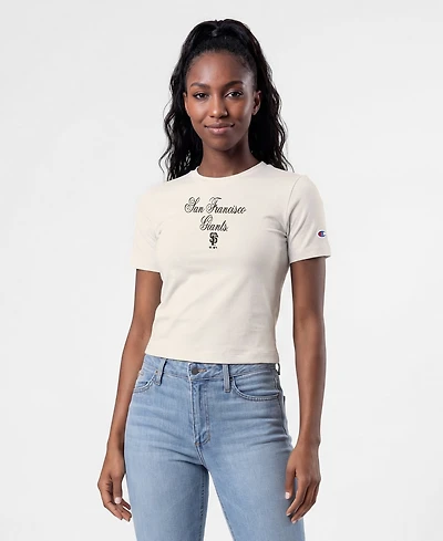 Champion Women's San Francisco Giants Cropped Short-Sleeve T-Shirt