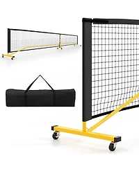 Glintex Pickleball Net, 22 ft Regulation Size, 6 Lockable Wheels