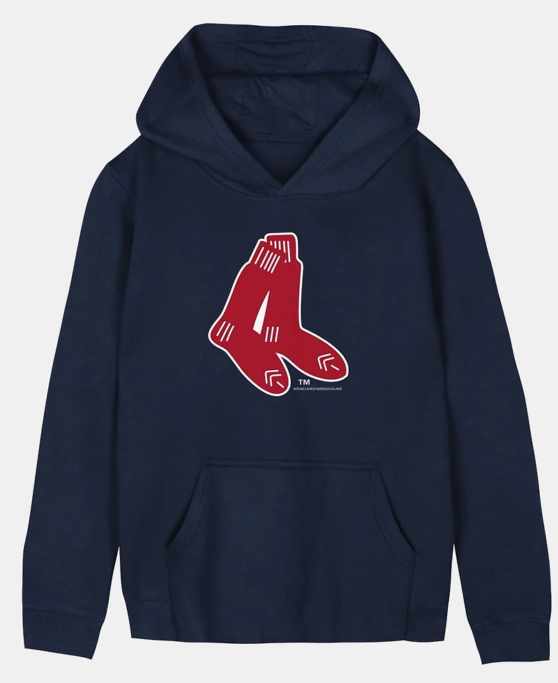 Mitchell & Ness Toddler Boys' 2T-5T Boston Red Sox Retro Logo Kangaroo-Pocket Hoodie