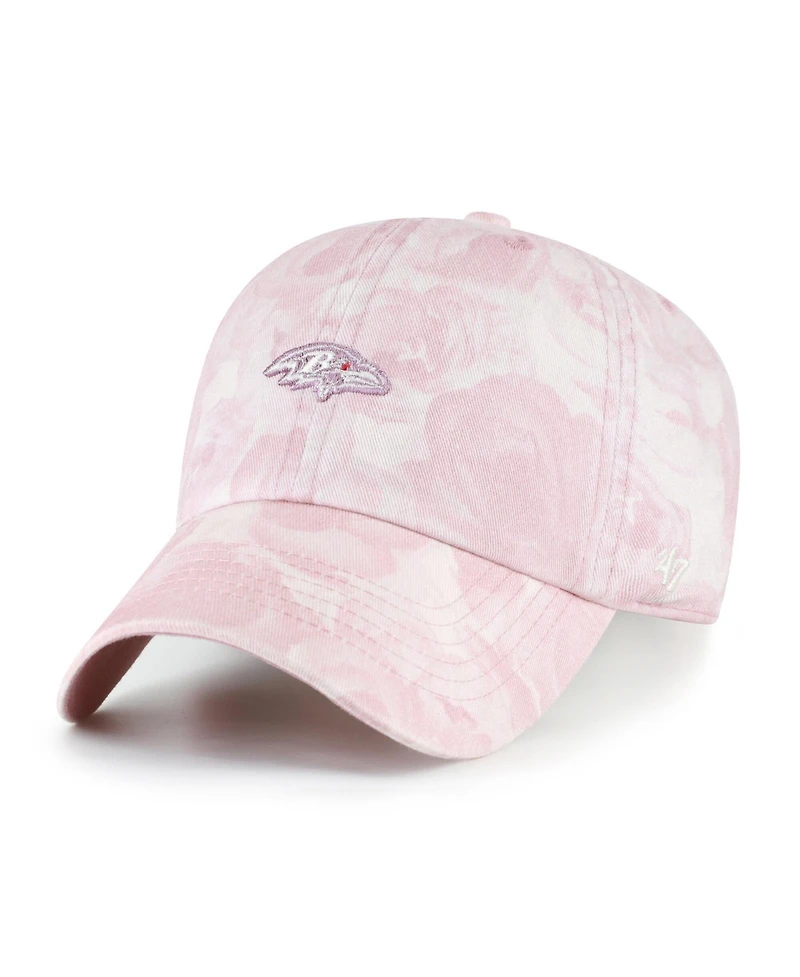 '47 Brand Women's Pink Baltimore Ravens Gardenia Clean Up Adjustable Hat