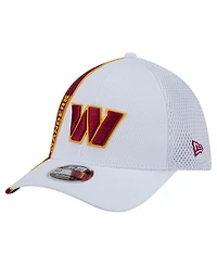 New Era Men's White/Burgundy Washington Commanders Dash 39THIRTY Flex Hat
