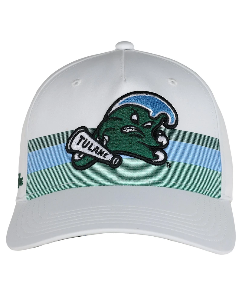 Ahead Men's and Women's White Tulane Green Wave The Sideline Adjustable Hat