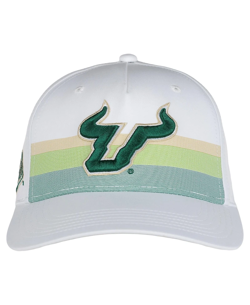 Ahead Men's and Women's White South Florida Bulls The Sideline Adjustable Hat