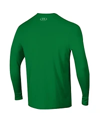 Under Armour Men's Kelly Green Notre Dame Fighting Irish 2026 Sideline Performance Cotton Long Sleeve T-Shirt