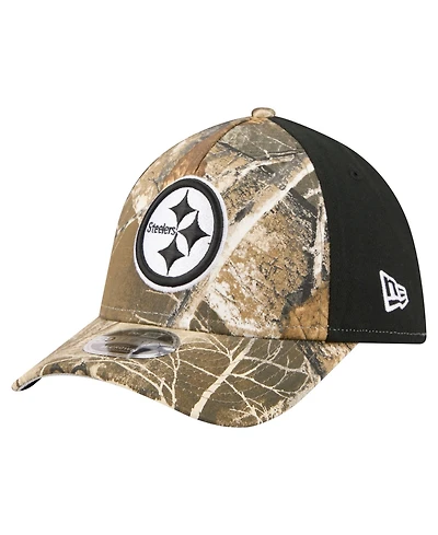 New Era Men's Pittsburgh Steelers Real Tree 39THIRTY Baseball Cap