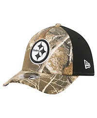 New Era Men's Pittsburgh Steelers Real Tree 39THIRTY Baseball Cap
