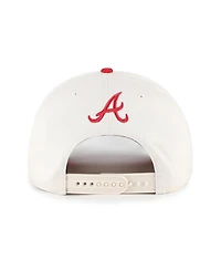 '47 Brand Men's and Women's Natural/Red Atlanta Braves Rope Script Hitch Adjustable Hat