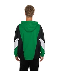 New Era Men's Kelly Green Philadelphia Eagles Quarter-Zip Windbreaker Jacket
