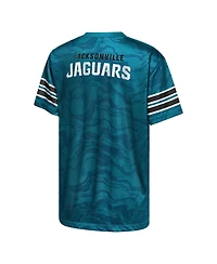 Outerstuff Boys' 4-20 Jacksonville Jaguars Slant Route Crew Neck T-Shirt