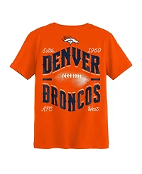 Outerstuff Toddler Boys' 2T-5T Denver Broncos Top Pick Distressed Crewneck T-Shirt