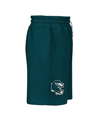 Outerstuff Boys' and Girls' 4-16 Philadelphia Eagles Audible Brushed-Fleece Drawstring Shorts