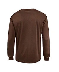 Champion Men's Cleveland Browns Arch Over Logo Long Sleeve Relaxed-Fit Screen-Print T-Shirt
