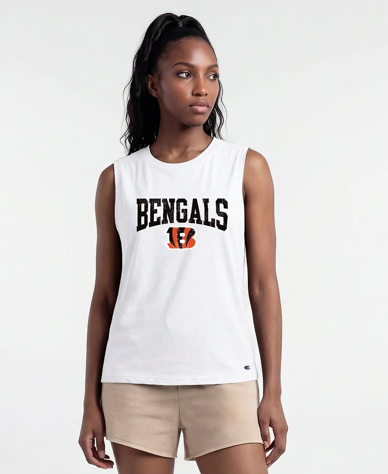 Champion Women's Cincinnati Bengals Screen Print Muscle Tank