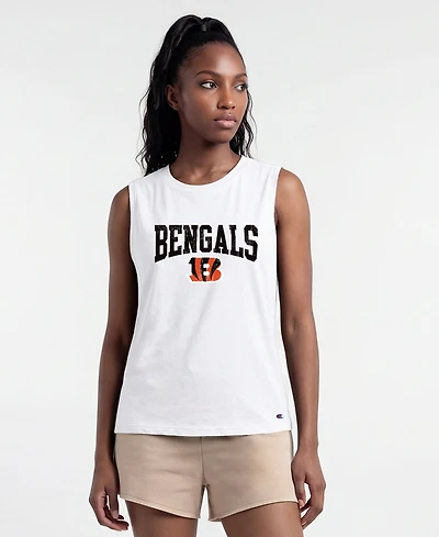 Champion Women's Cincinnati Bengals Screen Print Muscle Tank