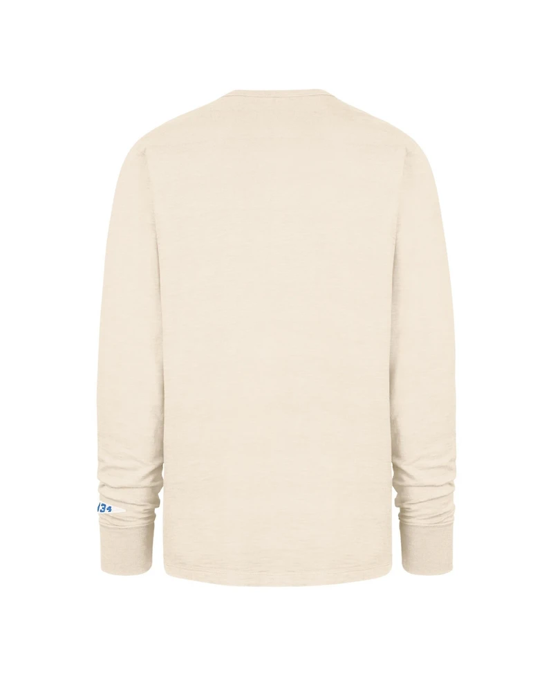 '47 Brand Men's Tan Detroit Lions Heavy Slub Long Sleeve T-Shirt