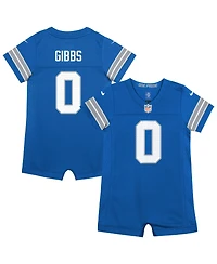 Nike Baby Boys and Girls Detroit Lions Jahmyr Gibbs Short-Sleeve Romper
