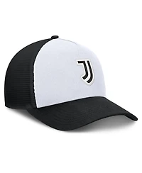 Fanatics Men's White/Black Juventus Clash A-Frame Trucker Adjustable Hat