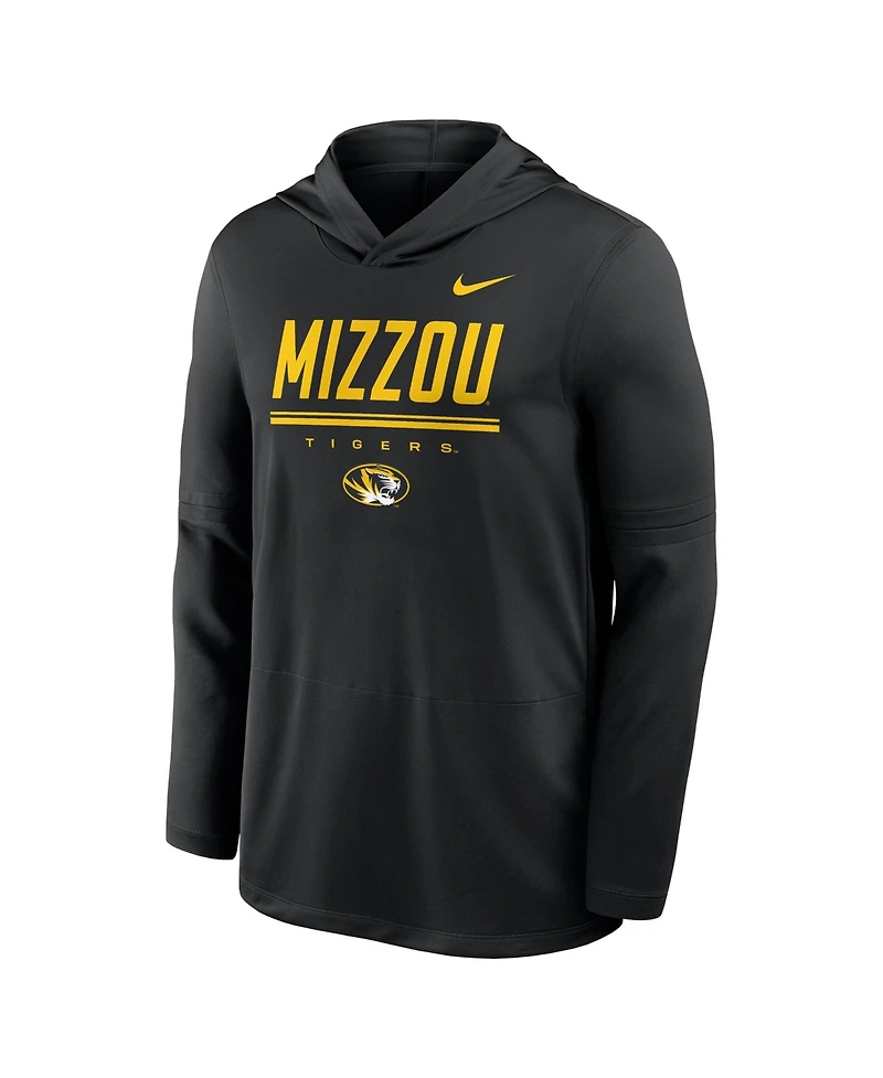 Nike Men's Missouri Tigers 2026 Sideline Dri-fit Long-Sleeve Removable-Sleeve Hoodie